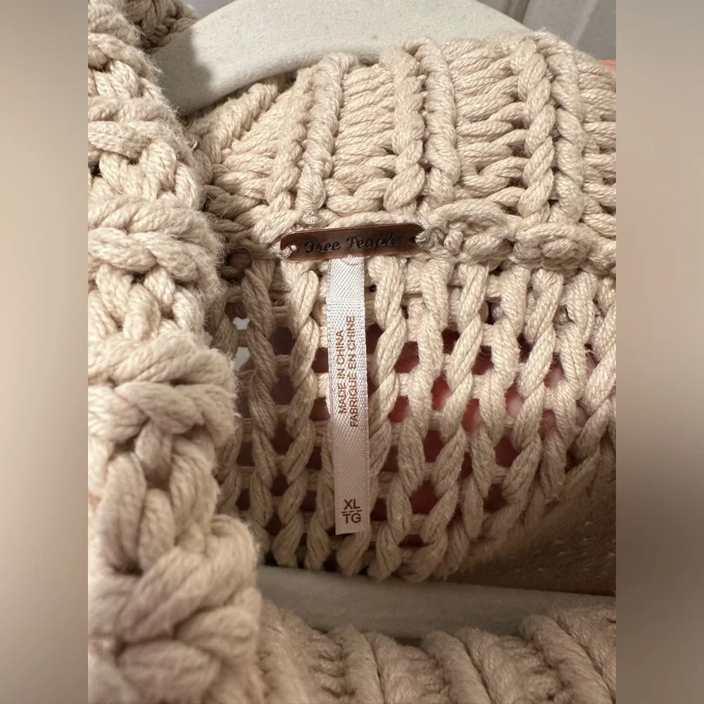 Free People Cozy Cream Turtleneck Sweater - Picture 5 of 7